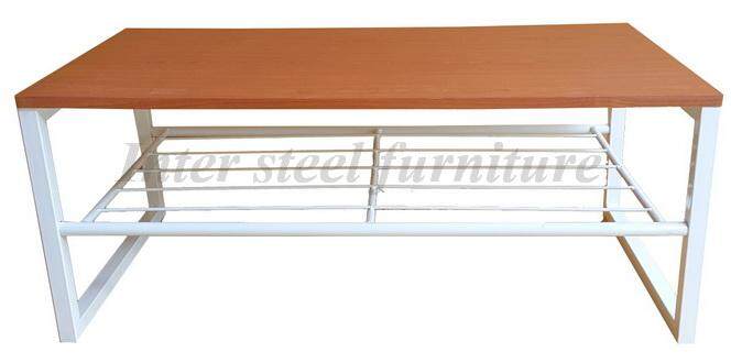 Inter Steel โต๊ะกลางโซฟา รุ่น Tsofa53x90 - ขาสีขาว Tray table side table 93x51x39cm.-White legs