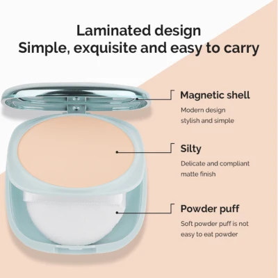 【Ready Shock】 Makeup Face Powde Waterproof Long Lasting Foundation Compact Powder Pressed Powder Oil Control Natural Face Powder Mineral Foundation