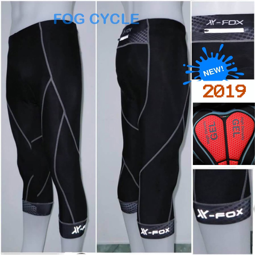 กางเกงปั่นจักรยานขาสี่ส่วน X-FOX