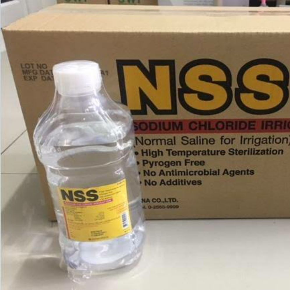 น ำเกล อ Nss 1000ml ยกล ง 10ขวด Normal Saline 0 9 ไทยนคร Lazada Co Th