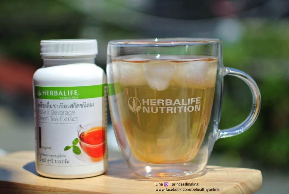 ชาเขียว เฮอร์บาไลฟ์ รสดั้งเดิม Herbalife Green tea extract Original 102 กรัม