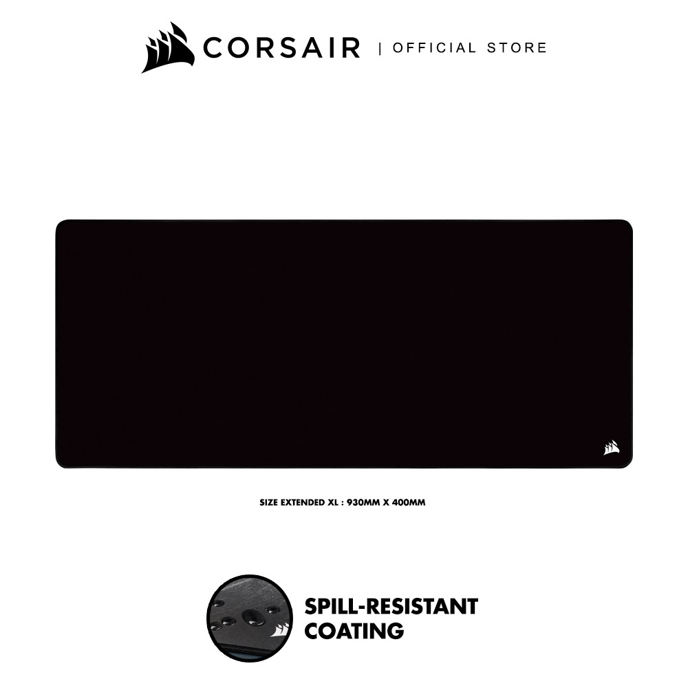 CORSAIR MM350 PRO Premium Spill-Proof Cloth Gaming Mouse Pad – Extended XL - Black