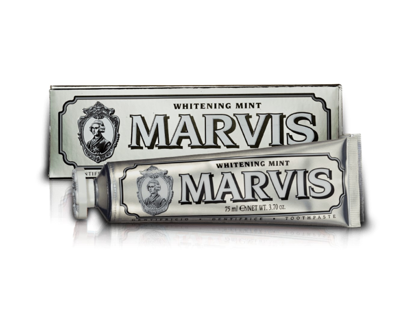 Marvis Whitening Mint มาร์วิส ยาสีฟัน สูตร ไวท์เทนนิ่งมิ้นท์ 85ml ...