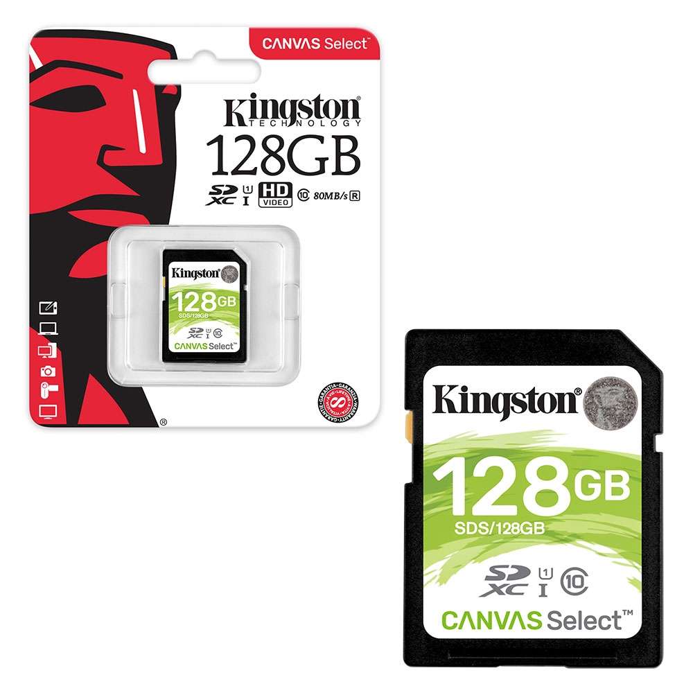 #dennise mall Kingston SD Card Canvas Select 32/64/128 GB Class 10 ความเร็ว 80/10MB/s (พร้อมส่ง)