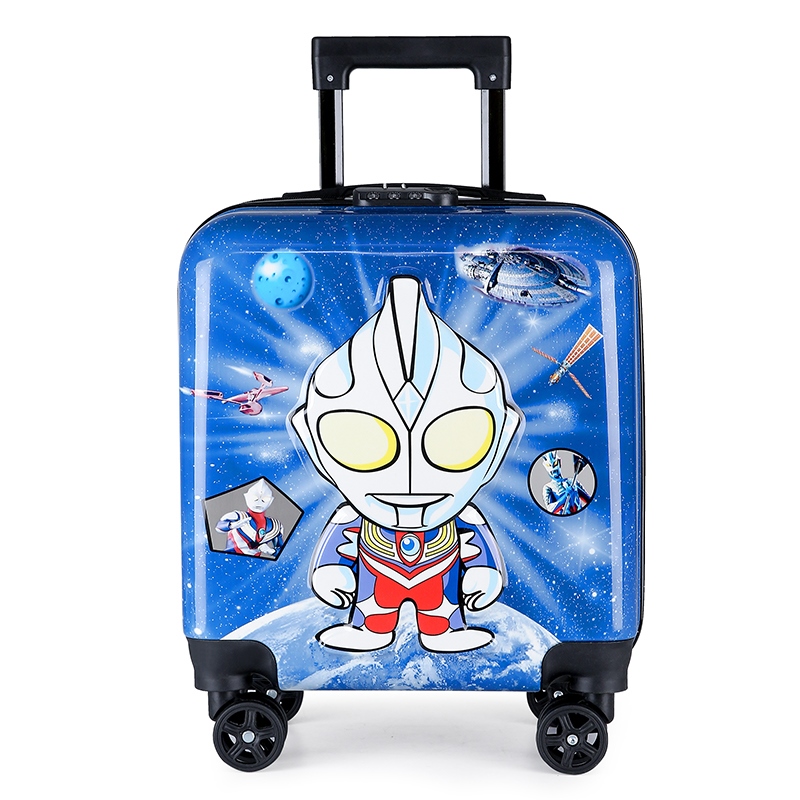 new Children luggage 18-inch toys boys pull rod box gas car trunk boot ...