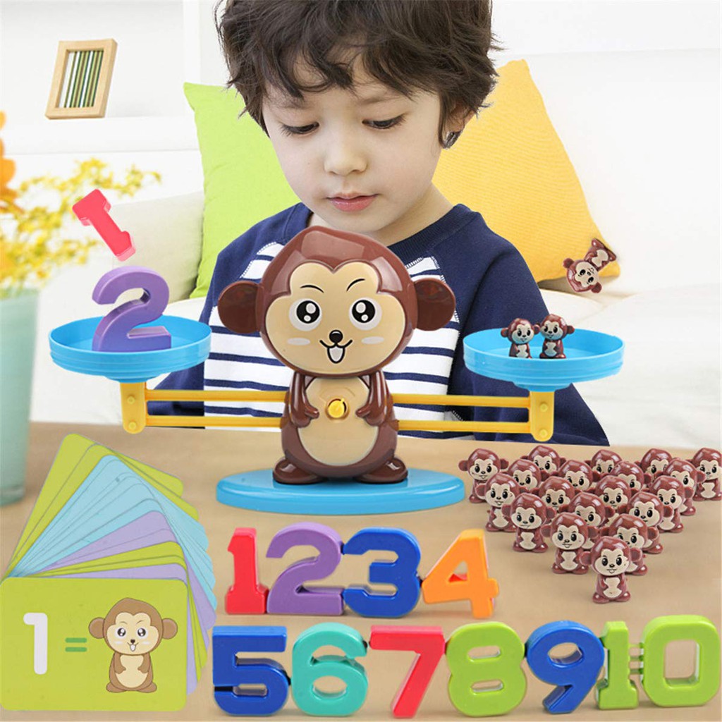 ของเล่นเสริมพัฒนาการ เกมคณิตศาสตร์ตัวเลขบวก แสนสนุกไปกลับลิง เพื่อเรียนรู้ ของเด็กเล็ก มีเก็บเงินปลายทาง