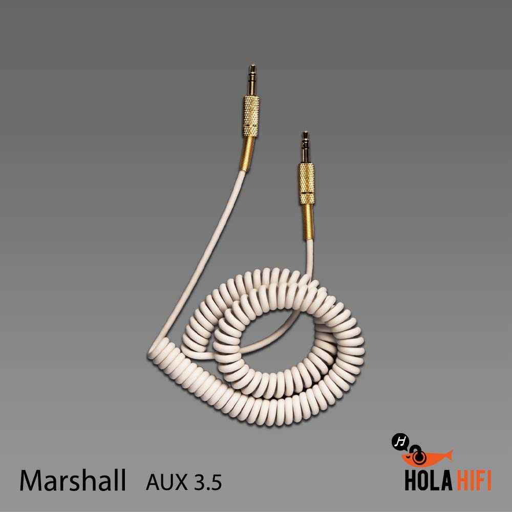 Marshall AUX Cable 3.5mm สาย AUX Marshall 3.5มม สีขาว (ของแท้) Lazada