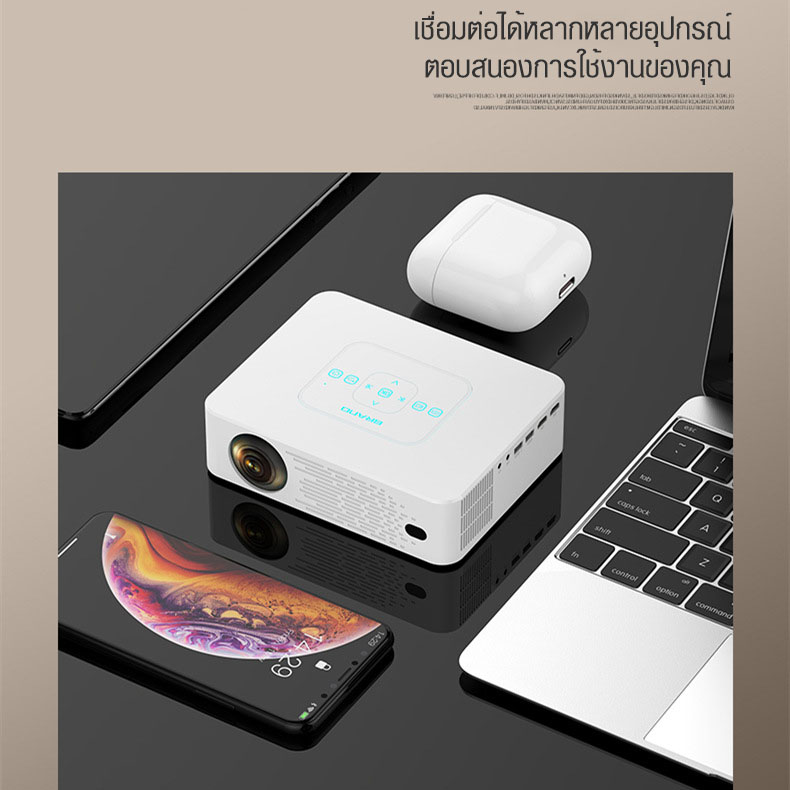 2023 ใหม่ โปรเจคเตอร์ C10 โปรเจคเตอร์แบบพกพา โปรเจคเตอร์พกพา Hd 1080p Projector โฮมเธียเตอร์ 8931