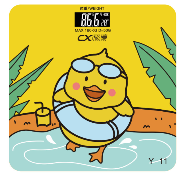 Daisy&Coco เครื่องชั่งน้ำหนักดิจิตอล ลายการ์ตูน หน้าจอLCD 180KG เครื่อง