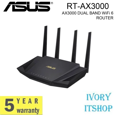 ASUS RT-AX3000 AX3000 DUAL BAND WiFi 6 ROUTER