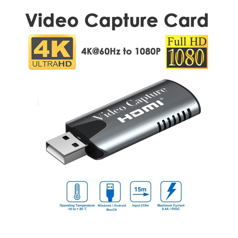 Bảng giá HD 1080P Ghi Video Quay Video 4K 60Hz Bộ Chuyển Đổi Dây Cáp Chuyển Đổi Video Bộ Sưu Tập Thẻ Thẻ Chụp Phong Vũ
