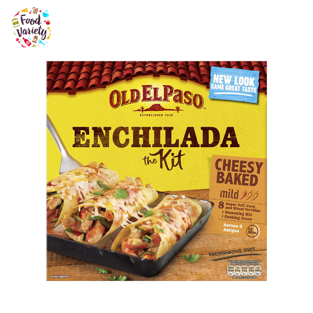 Old El Paso Cheesy Baked Enchilada Kit (663 g) โอลด์ เอล พาโซ ชีสซี่