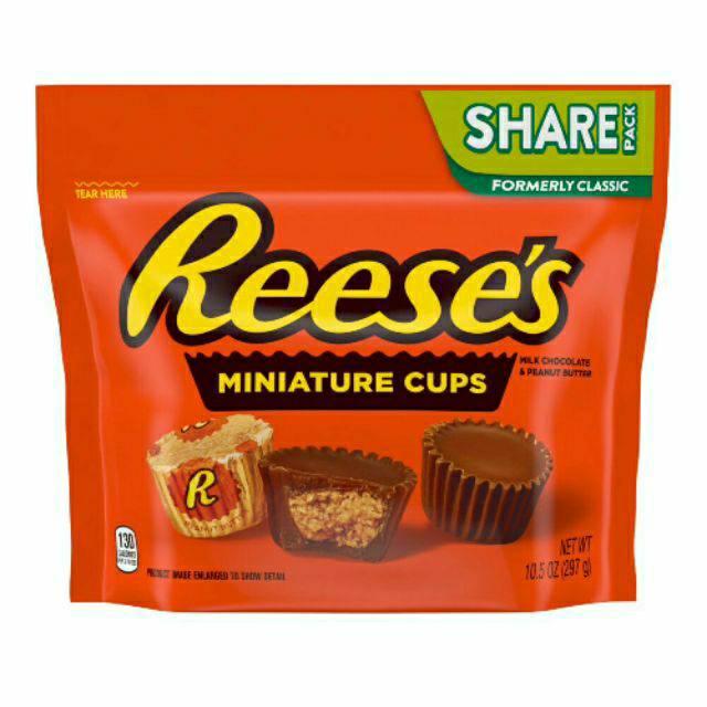 Reese's Chocolate Peanut Butter  MINIATURE CUP 297 g. Exp:9/21