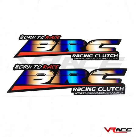 สติ๊กเกอร์ BRC Racing Clutch สติ๊กเกอร์แต่งซิ่ง 2 ชิ้น