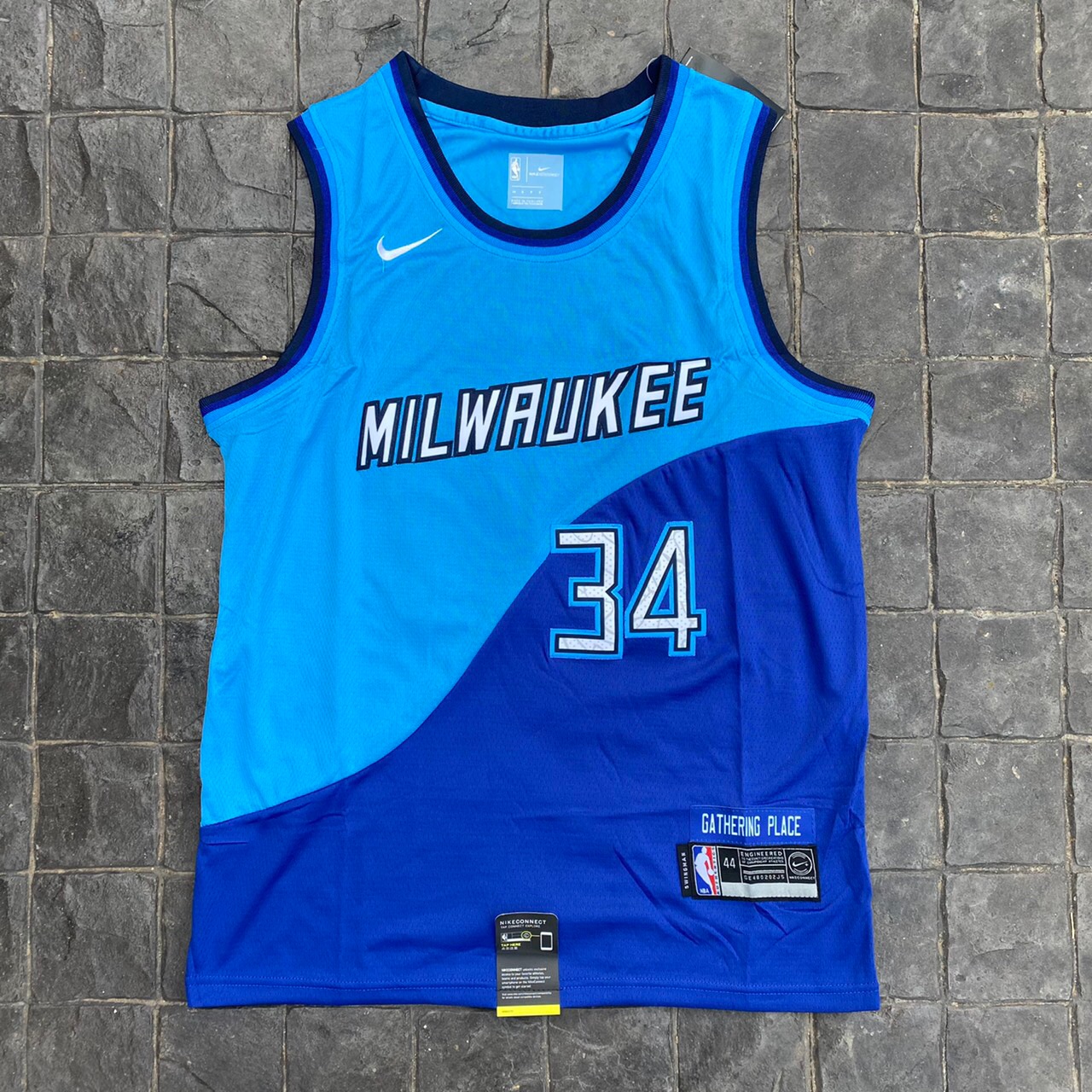เสื้อบาสเกตบอล basketball jerseys(พร้อมจัดส่ง)#Milwaukee New city edition 34 ANTETOKOUNMPO.