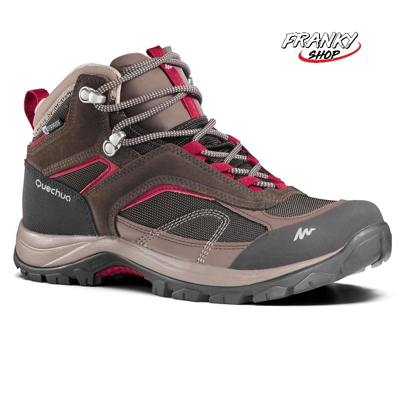 รองเท้าหุ้มข้อ รองเท้าผู้หญิงกันน้ำ รองเท้าเดินป่า สำหรับเดินป่าบนภูเขา Women’s Walking Waterproof Shoes