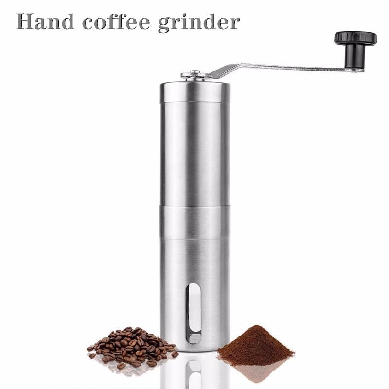 เครื่องบดกาแฟมือสแตนเลส อุปกรณ์บดแตนเลส สำหรับเมล็ดบดกาแฟส Stainless steel hand coffee grinder