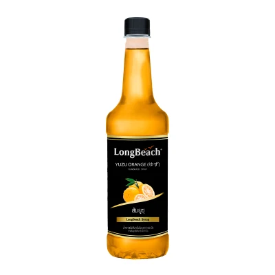ลองบีชไซรัปส้มยูซู ขนาด 740 มล. LongBeach Yuzu Syrup size 740 ml.