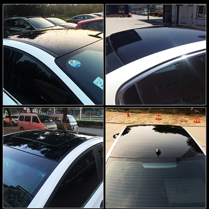 1.35MX2M3M Glossy Car Skylight Film With Bubble Free Black Car Roof
