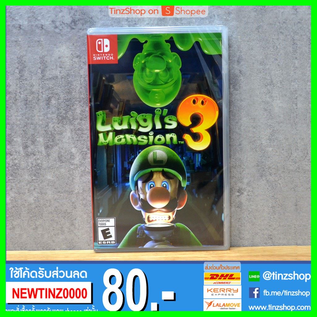 เกม Switch [Asia] Luigi's Mansion 3 English Free Shipping