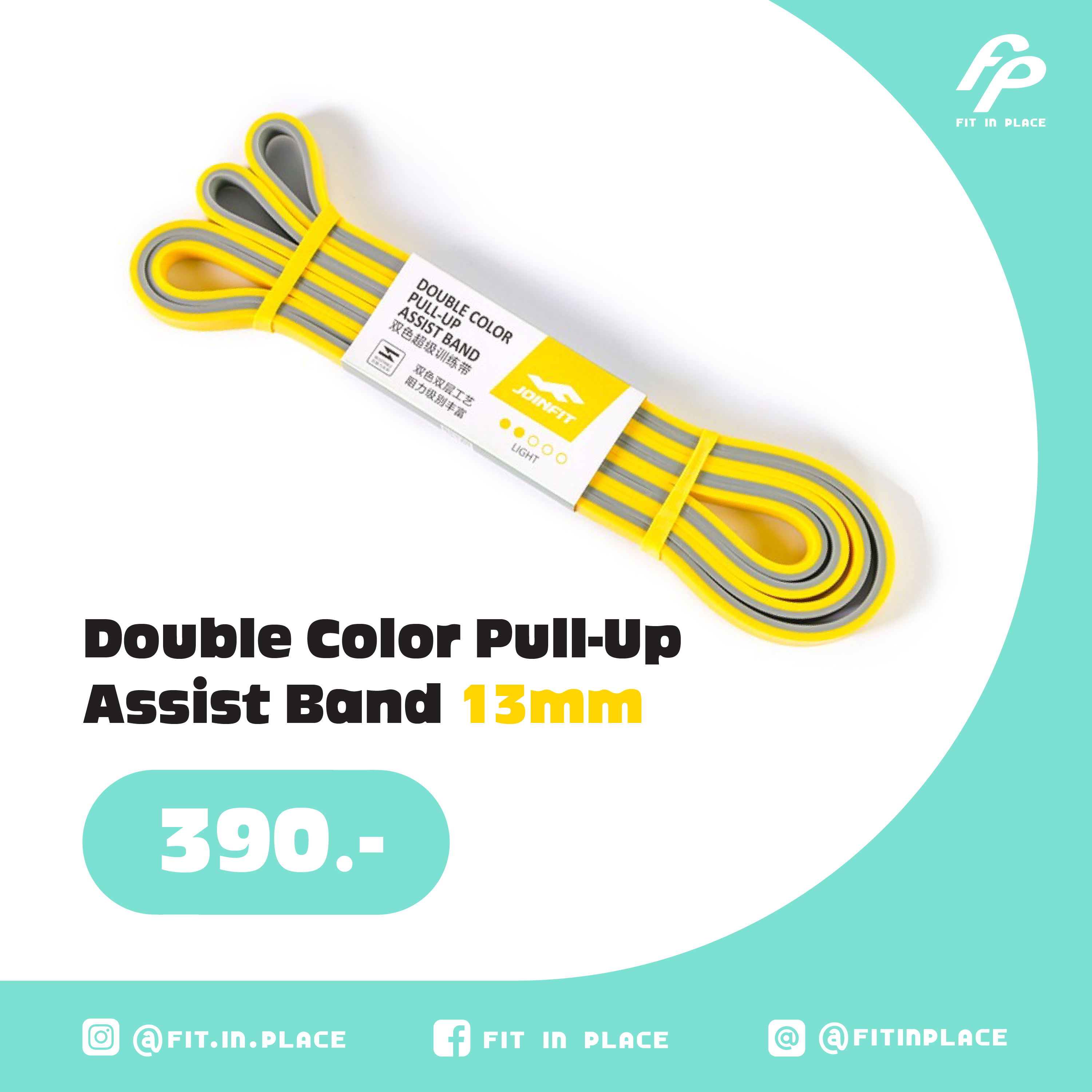 Fit in Place - Joinfit Double Color Pull-up Assist Band 13mm
