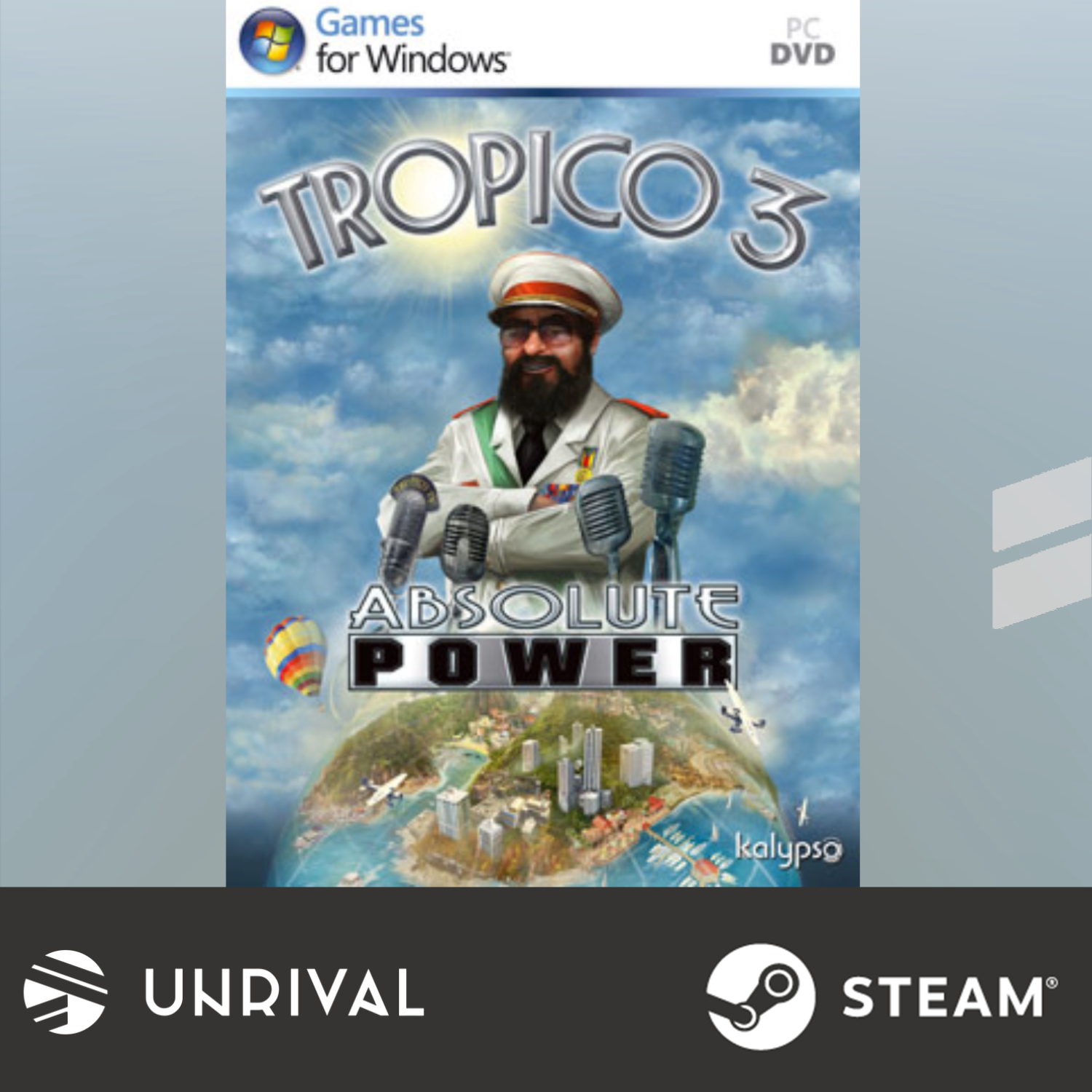 Tropico 3 : Absolute Power PC Digital Download Game (Single Player) - Unrival