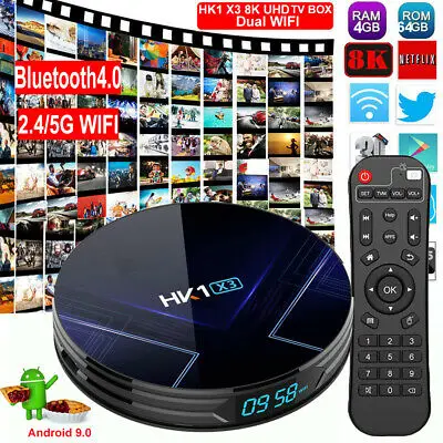 กล่องแอนดรอยด์ทีวี HK1 X3 TV Box Android 9.0 Amlogic S905X3