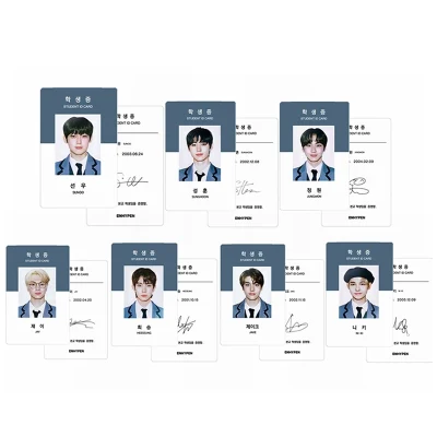7Pcs/Set KPOP ENHYPEN 2021 SEASON'S GREETINGS Photocard HD Photo Cards ID Card for Fans Gifts
