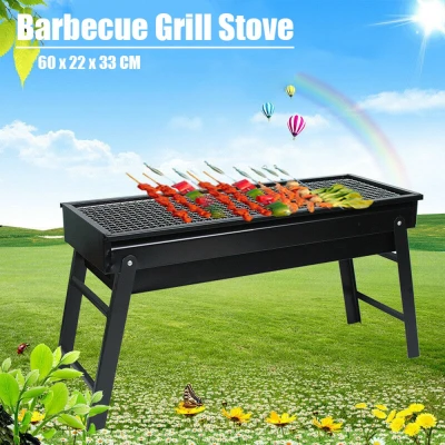 PWD0442 Portable Outdoor Folding Accessory Camping Picnic Smokeless BBQ Grill Charcoal Grill Barbecue Oven BBQ Tool