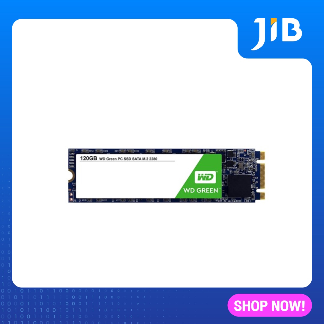 JIB 120 GB SSD (เอสเอสดี) WD GREEN (WDS120G2G0B) M.2 2280 3D