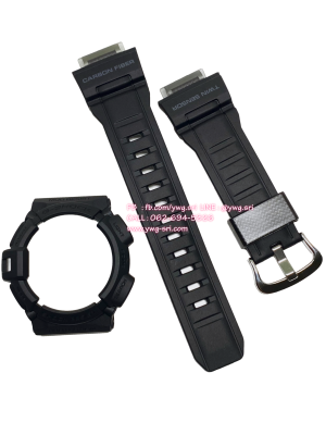 กรอบสาย G-SHOCK แท้? สีดำด้านไม่ลงฟอนต์ สายคาร์บอน ใส่ได้รับรุ่น G-9300 ตะขอเงิน
