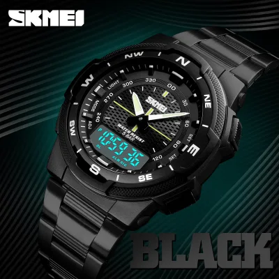 ถูกที่สุด SOEI SHOP SKMEI 1370 นาฬิกาสองระบบ กันน้ำ ของแท้ 100% ส่งเร็ว ส่งเร็ว มีประกัน นาฬิกาข้อมือผู้ชาย นาฬิกาผู้หญิง นาฬิกา นาฬิกาข้อมือ SKMEI