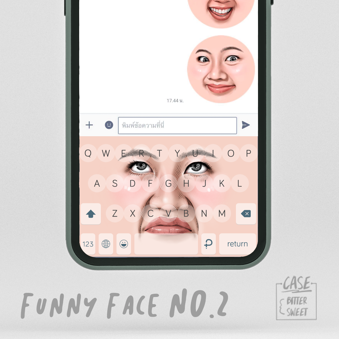 funny face no.2 Keyboard Theme⎮(E-Voucher) for Pastel Keyboard App