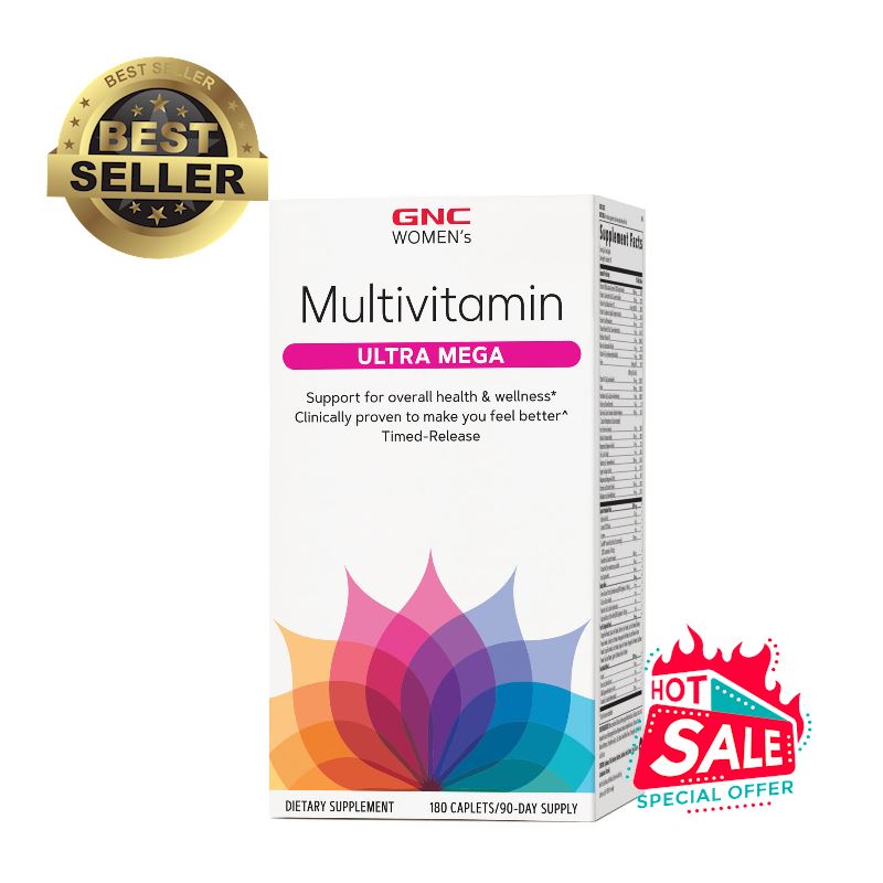 สินค้าขายดี !! GNC Women Multivitamin Ultra Mega Mineral 180 Tablets