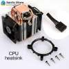 Cooler CPU Cooling Fan Intelligent Noiseless Copper Aluminum 3/4Pin