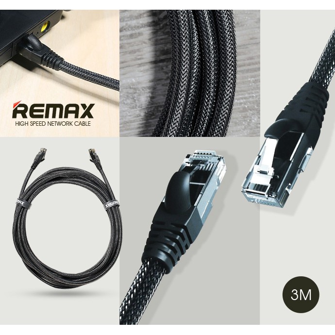 SALE REMAX High-Speed Network Cable Length 3M #คำค้นหาเพิ่มเติม อุปกรณ์เสริม สื่อบันเทิงภาย มือถือ UGREEN ชิ้นส่วนคอมพิวเตอร์ REMAX
