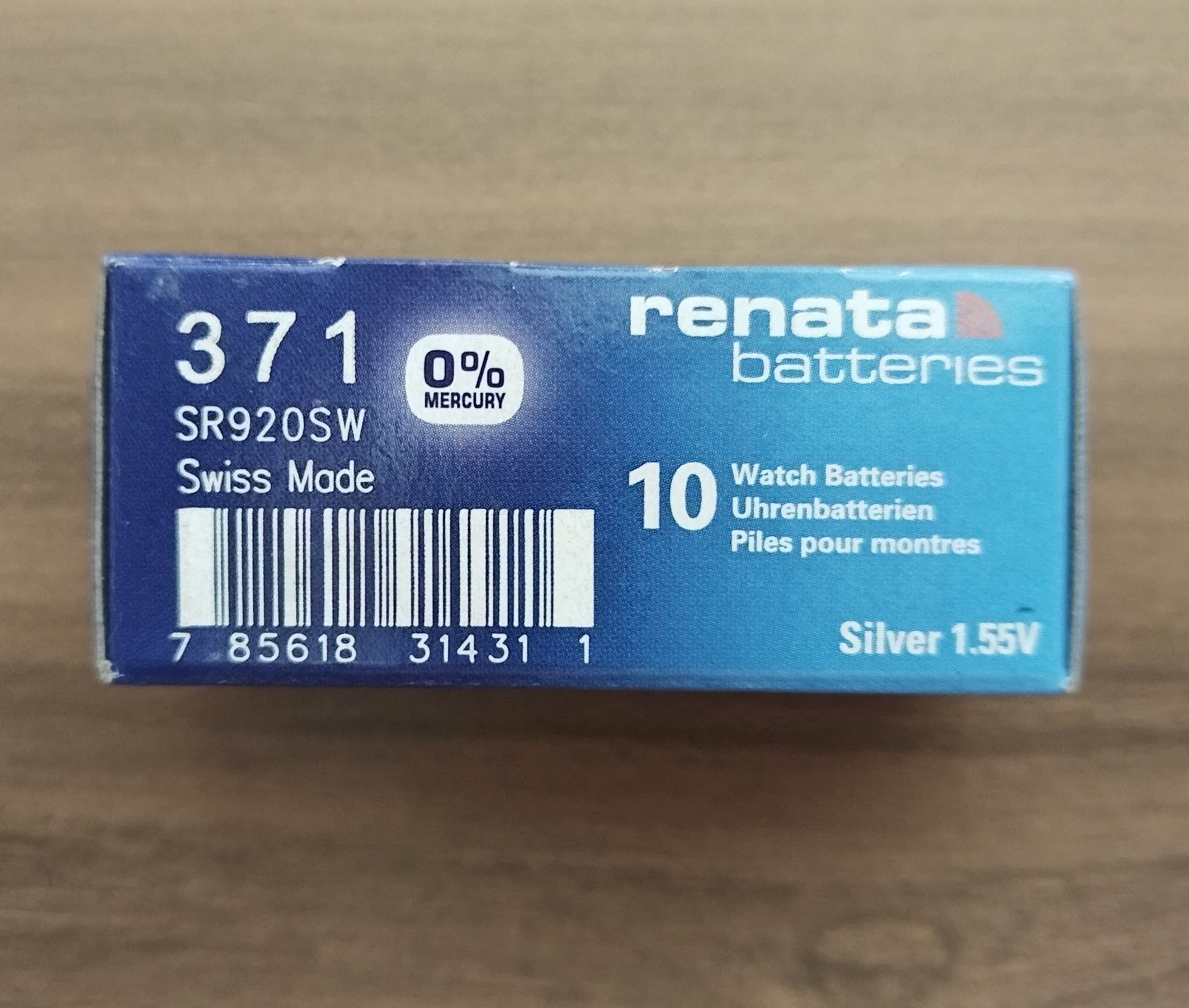 ถ่านกระดุม Renata 371/SR920SW ของแท้💯% Swiss Made 1.55V ถ่านสวิส ถ่าน ...
