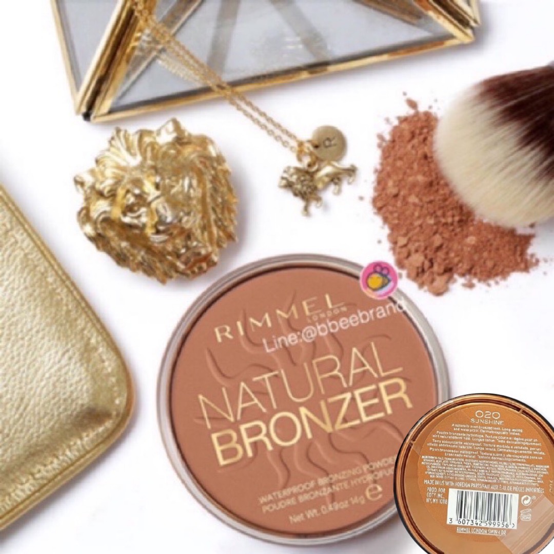 (แท้) Rimmel Natural Bronzer 14g. บรอนเซอร์ยอดนิยม เนื้อเนียนละเอียด ใช้ทำเป็นเฉดดิ้งให้ใบหน้าเรียวได้รูป ดูมีมิติ