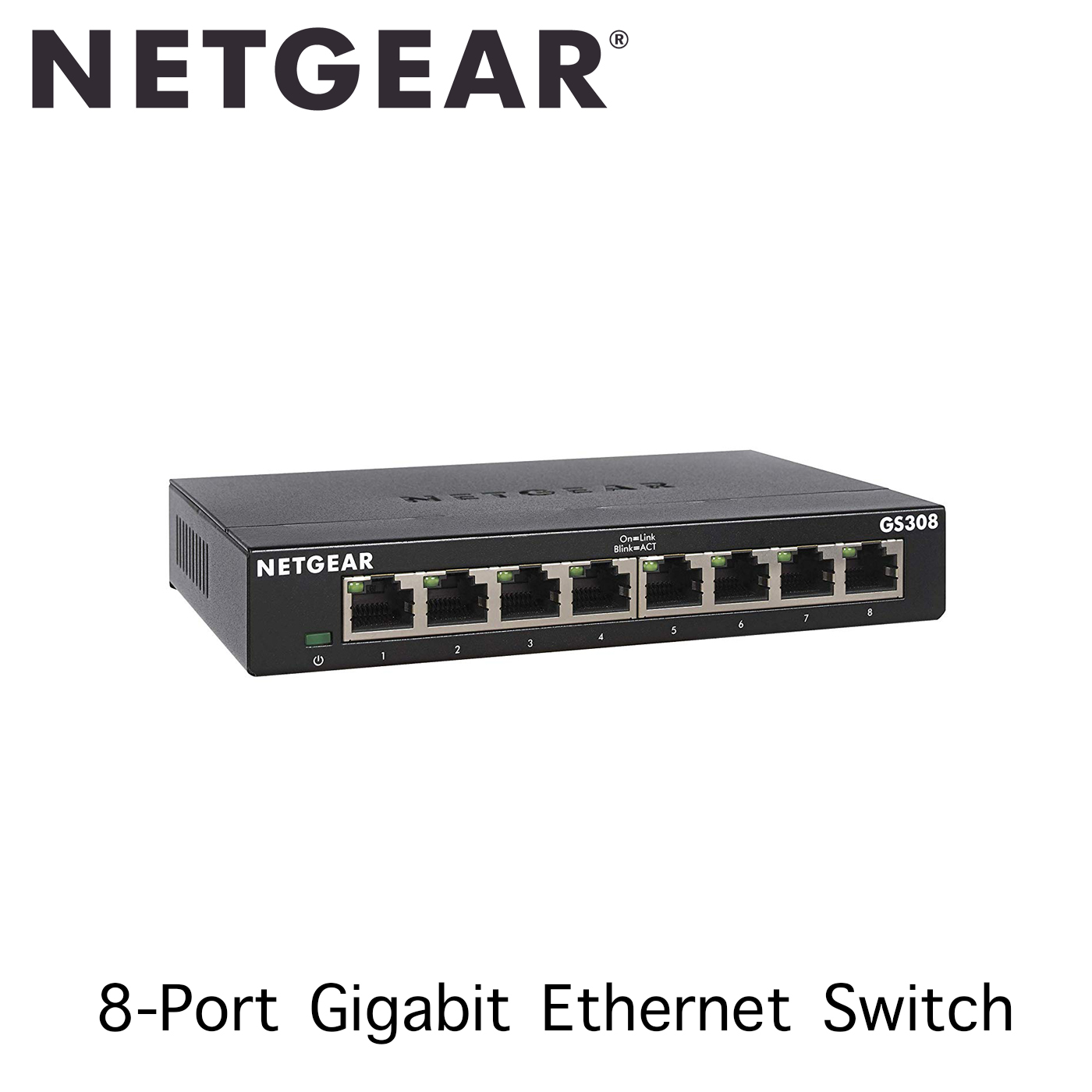 NETGEAR GS308 8-Port Gigabit Ethernet Unmanaged Switch ประกันศูนย์ไทย