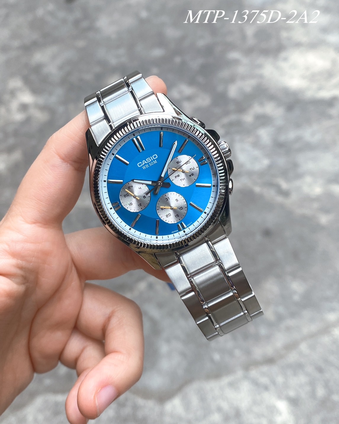 นาฬิกาข้อมือ ผู้ชาย Casio Standrad รุ่น MTP-1375D สายเหล็ก สินค้าของแท้  รับประกันศูนย์ 1 ปี | Lazada.co.th