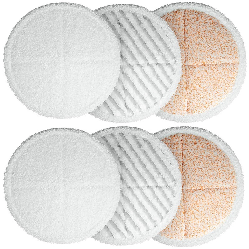 6 Pack Mop Cleaning Pad Kit Replacement Pads for Bissell Spinwave 2039A 2124