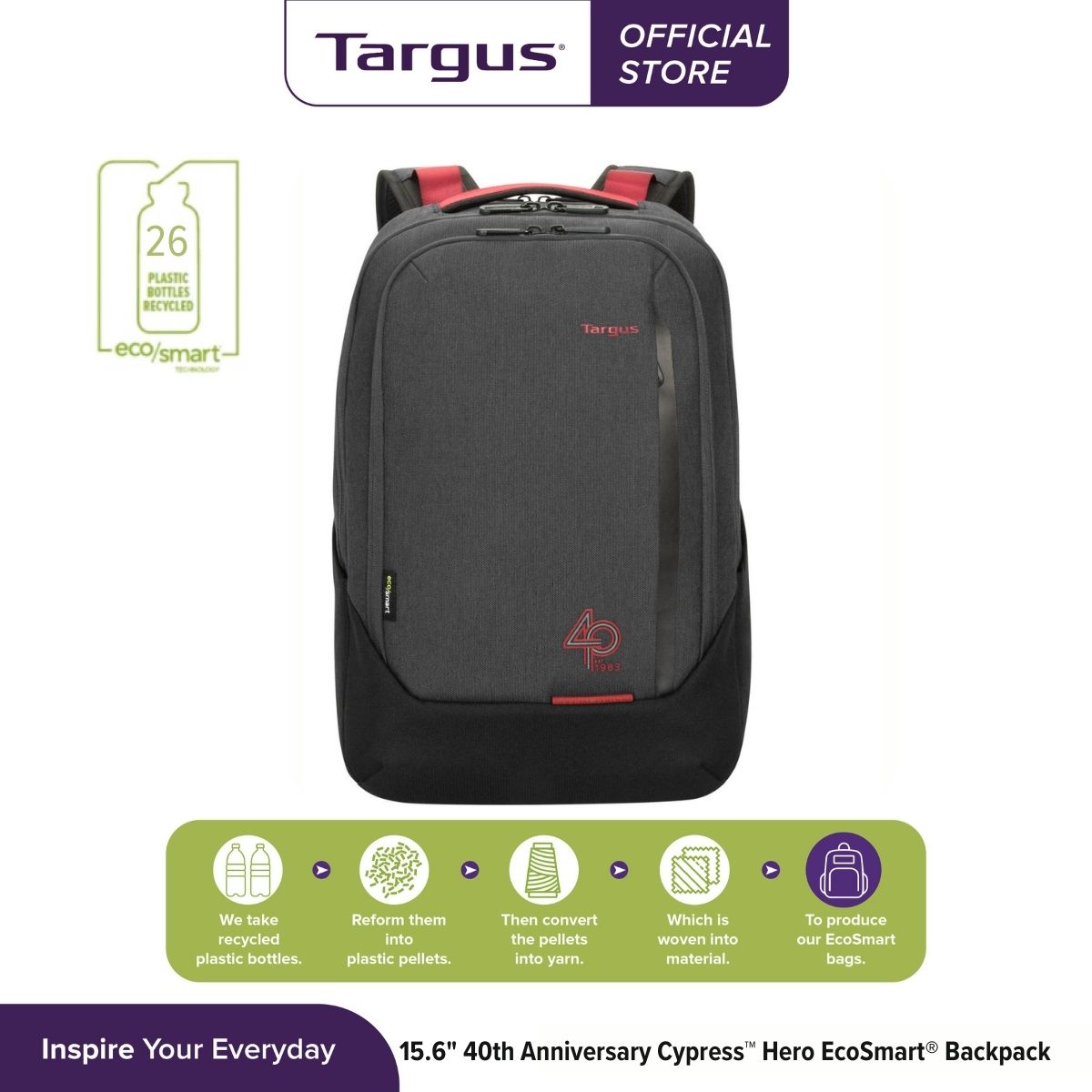 กระเป๋าเป้ Targus นิ้ว 40th Anniversary Cypress™ Hero