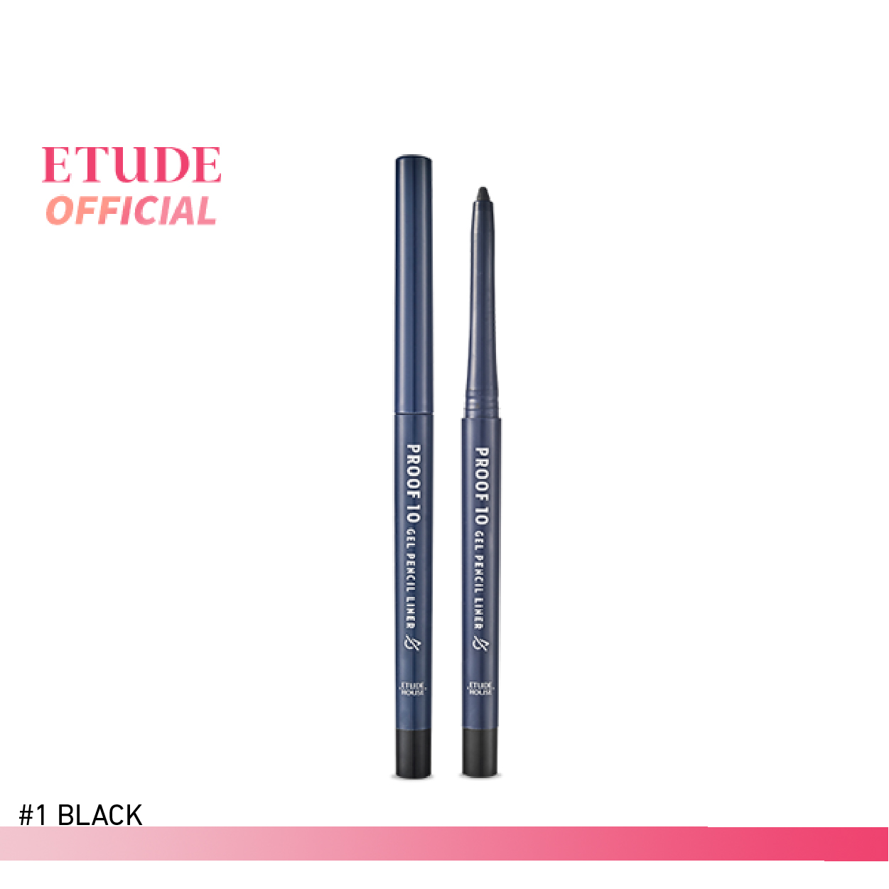 ETUDE Proof 10 Gel Pencil (0.3 g) อีทูดี้ เฮ้าส์ (อายไลน์เนอร์เนื้อเจล สูตรกันน้ำกันเหงื่อ)