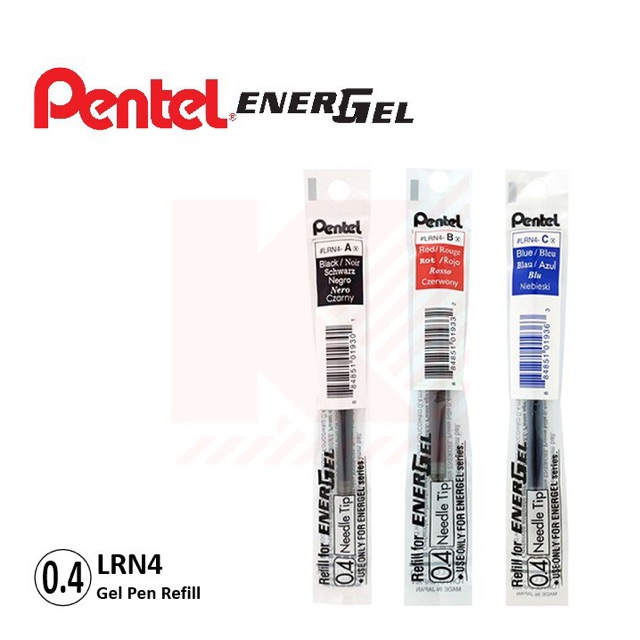 ไส้ปากกา Pentel  LRN4 ขนาด0.4มม. สี สีน้ำเงิน สี สีน้ำเงิน