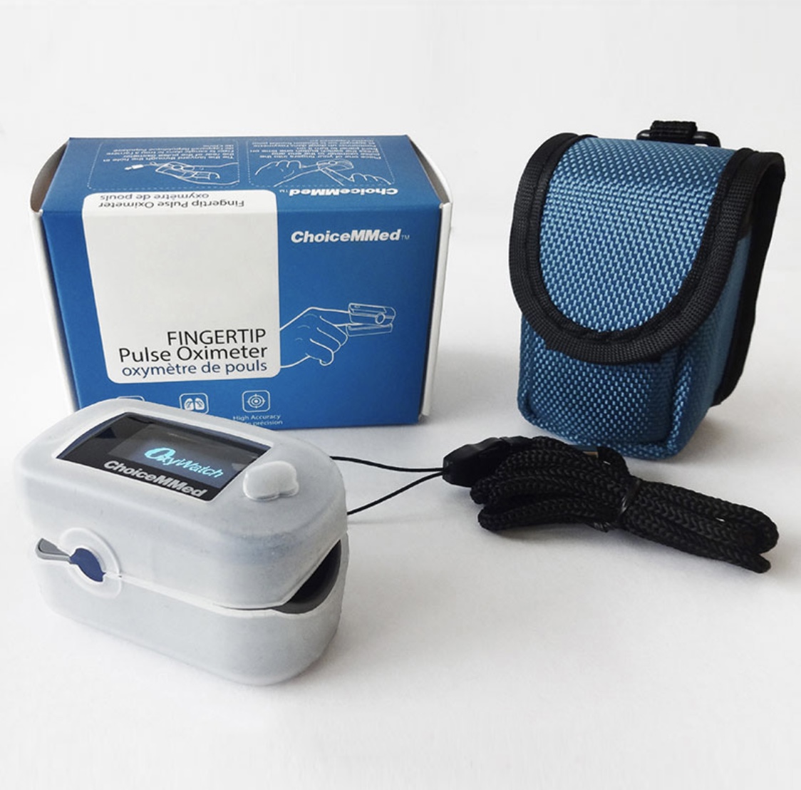 เครื่องวัดออกซิเจนปลายนิ้ว ยี่ห้อ ChoiceMMed Fingertip Pulse Oximeter