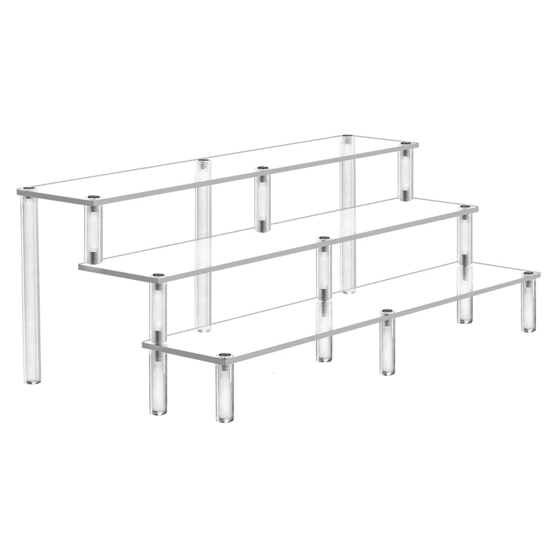 Acrylic Riser Display Stand, 3 Tier Display Riser Display Stand Large