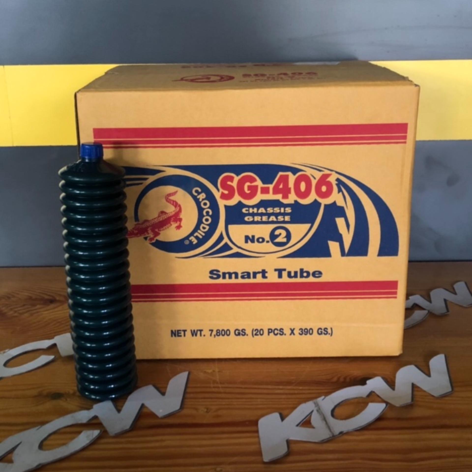 จารบีหลอด Crocodile SG-406 no.2 smart tube (1 ลัง = 390g. x 20หลอด)