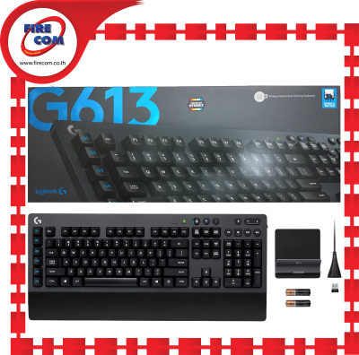 คีย์บอร์ด KEYBOARD Logitech G613 Wireless Mechanical Gaming Romer-G Tactile สามารถออกใบกำกับภาษีได้