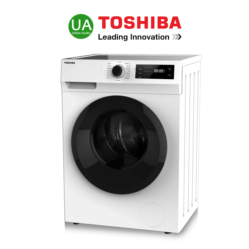 TOSHIBA เครื่องซักผ้า ฝาหน้า TW-BH85S2T 7.5KG ระบบ Real INVERTER  โปรแกรมซักด่วน 15 นาที แถมฟรีขาตั้ง  TWBH85S2T BH85S2T TWBH85