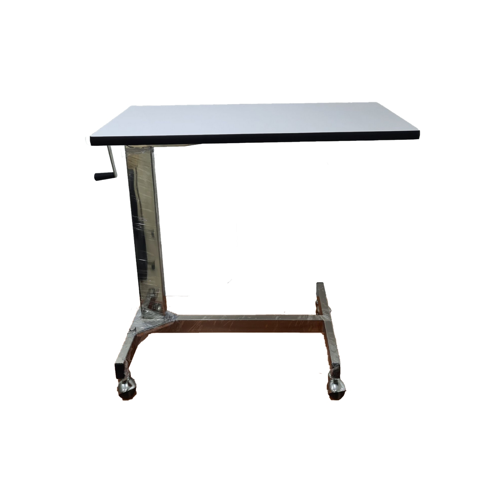 โต๊ะคร่อมเตียง (Overbed table) สีขาว Lazada.co.th